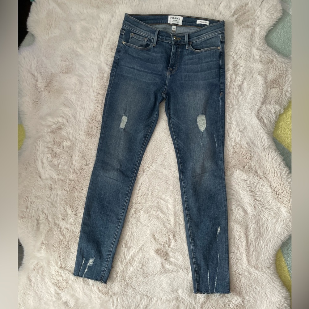 Frame Le Skinny De Juene - distressed jeans - size 29